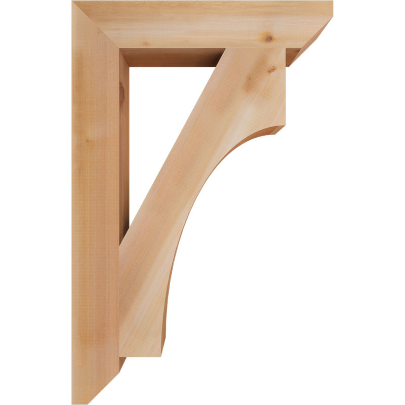 Support en bois Westlake, Cèdre rouge, H 34 po x l 3,5 po x P 22 po