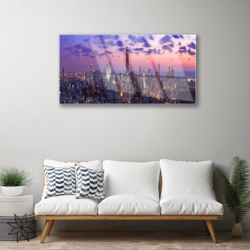 City Houses - Unframed Photograph on Glass