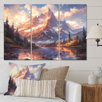" Mountain View Bliss I " 3 - Pieces