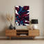 "Abstract Florals" 60, art mural en métal mauve-1066863669