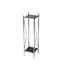 Deidre Glass & Metal Pedestal Plant Stand