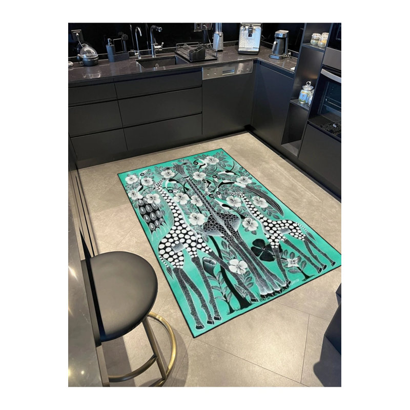 Animal Patterned Woven Floor Carpet, Runner 2'6" x 9'11"