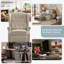 Fauteuil inclinable à accoudoirs avec massage et accents de chaleur avec garniture cloutée Amid-1812360118