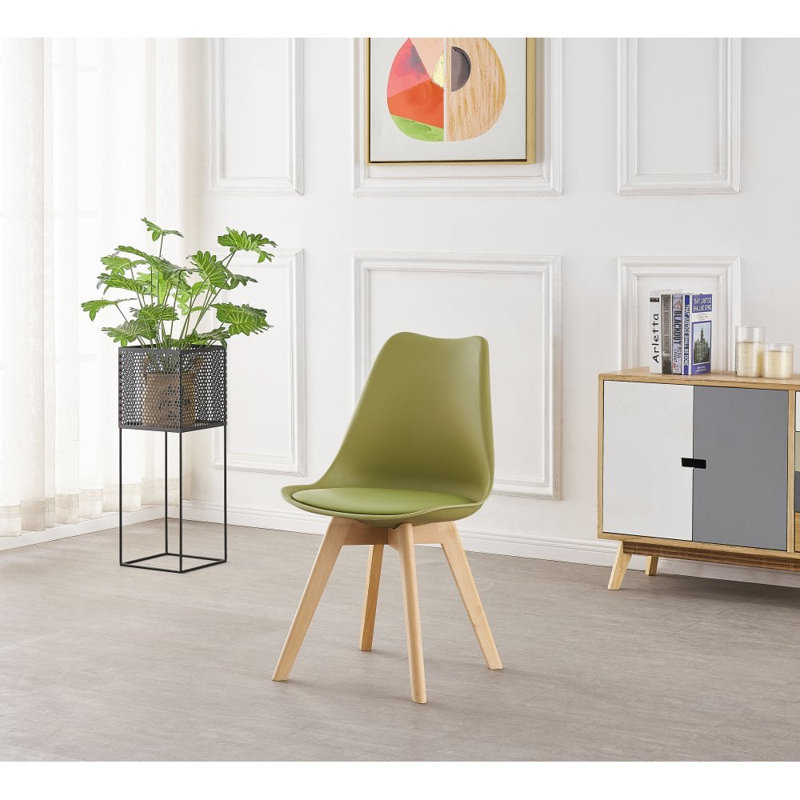 Thomasin Upholstered Dining Chair, Lime Green, 6