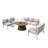 Artherine 7 - Person Patio Conversation Set with Cushions-1801184208