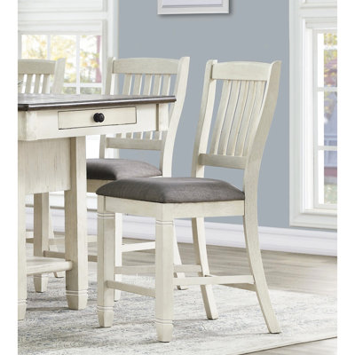 Assise rembourrée en tissu gris texturé Dundridge