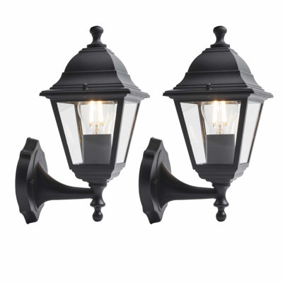 Aazil Black 31.5cm H Outdoor Wall Lantern