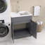 Évier de cuisine 30 po avec lavabo à surface solide et armoire de rangement autoportante brun clair-139366831