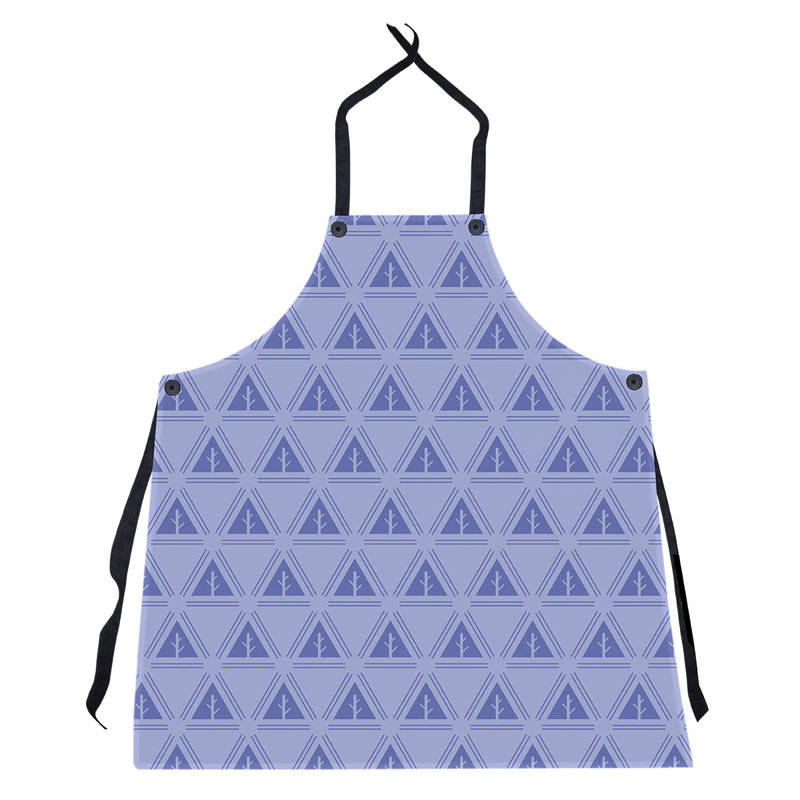 Tablier d’arbres minimaliste monochrome Barbra, Bleu