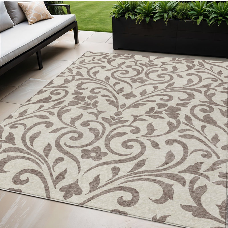 Tapis taupe 5 pi x 8 pi