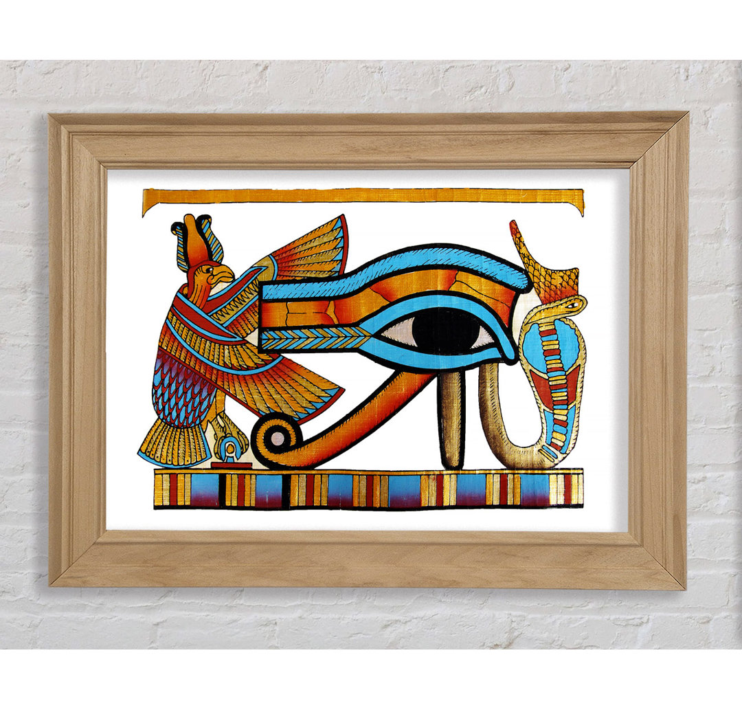 Gerahmtes Leinwandbild The Eye Of Horus