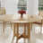 Round Solid Wood Dining Table with Rattan Pedestal-1808413168-1748836202