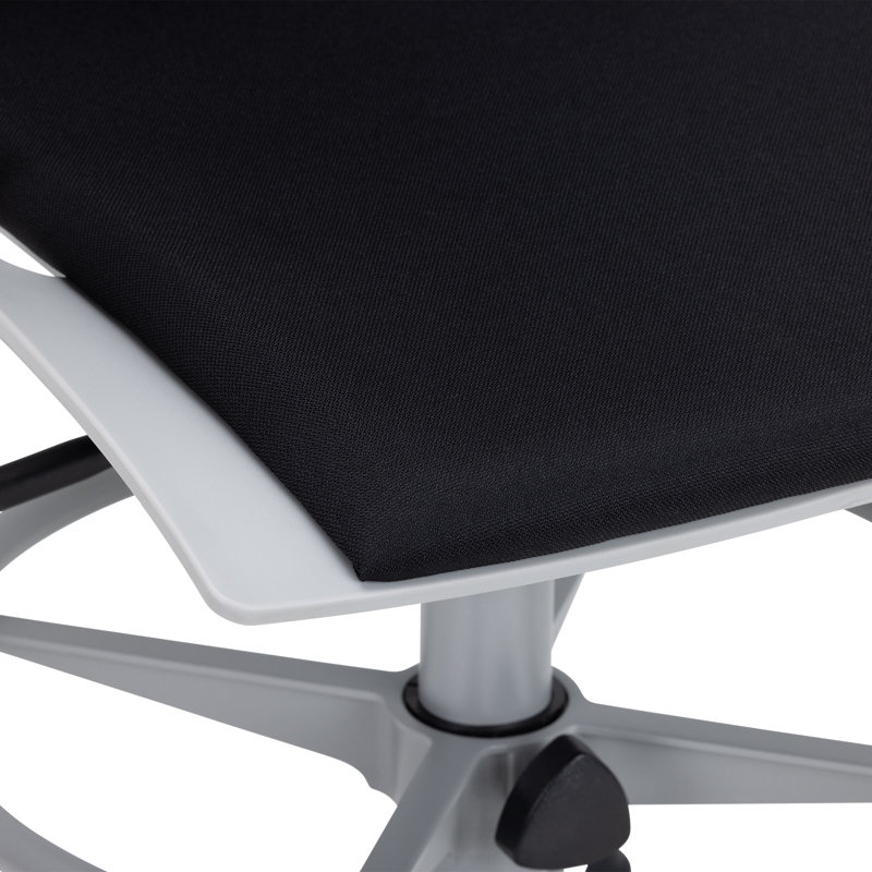 Cascade Adjustable-Height Mobile Drafting Chair With Foot Ring, High Stool With Wheels For Standing Desk Workstation (Set Of 2)