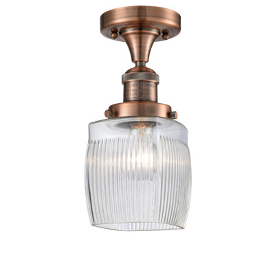 Manfredi Glass Semi Flush Mount