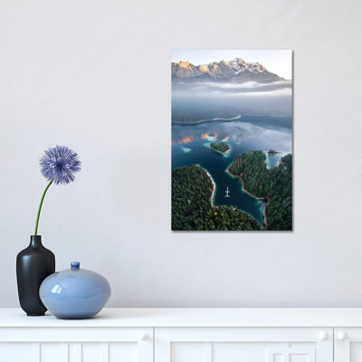 Fire At The Lake by Fabian Fortmann - Wrapped Canvas Gallery-Wrapped Canvas Giclée