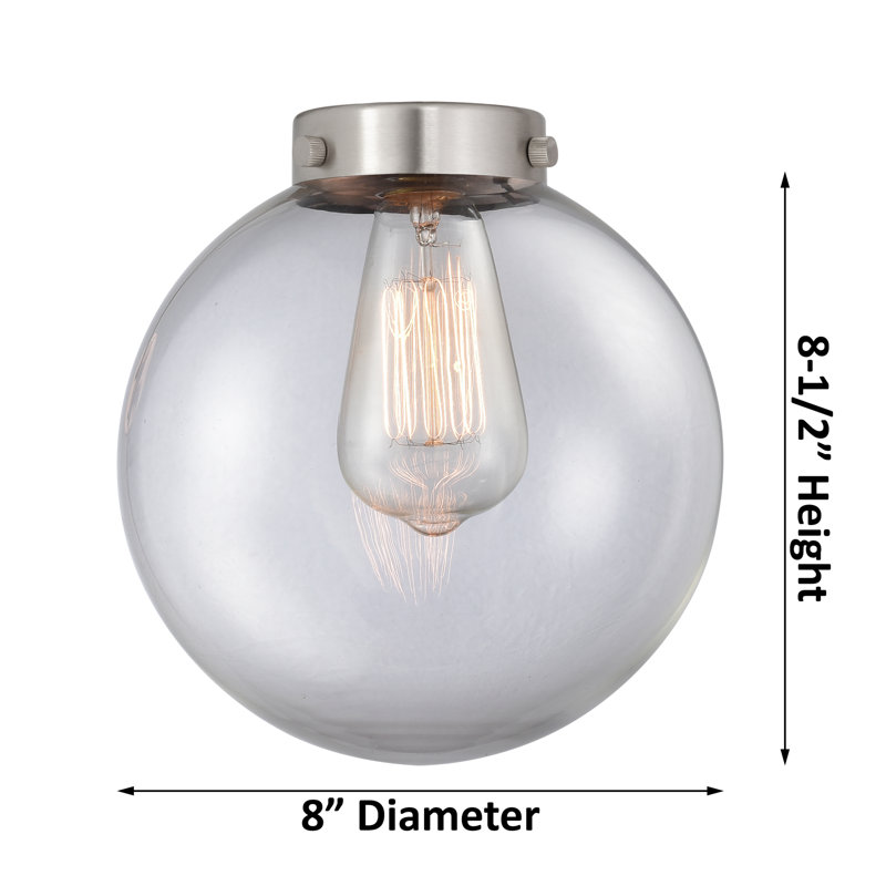 Clementina 1 - Light Single Pendant, LED, Matte White, Brushed Satin Nickel