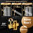 12'' Dual Shower Head Combo, Adjustable Arm & 6-Setting Handheld