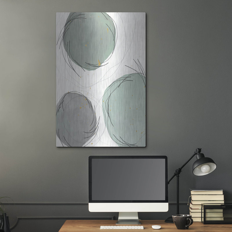 «Encircled Orbits II» par Regina Moore, art mural en métal, 24 po x 36 po, H 36 po x l 24 po