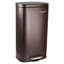 Steel Step On Kitchen Trash Can - 13 Gallons