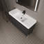 Meuble-lavabo autoportant avec lavabo en résine