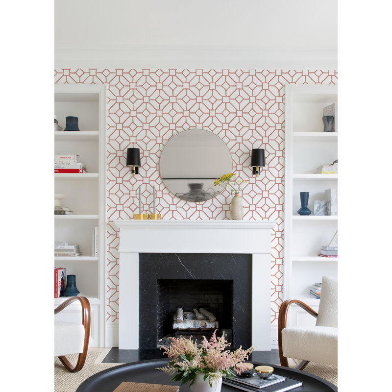 Rouleau de papier peint L 33 pi x l 20,5 pi Ivatts, Rouge