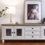 Meuble télé en bois massif American Light Luxury-130777567