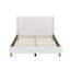 Lit plateforme tapissier Modern Ivory