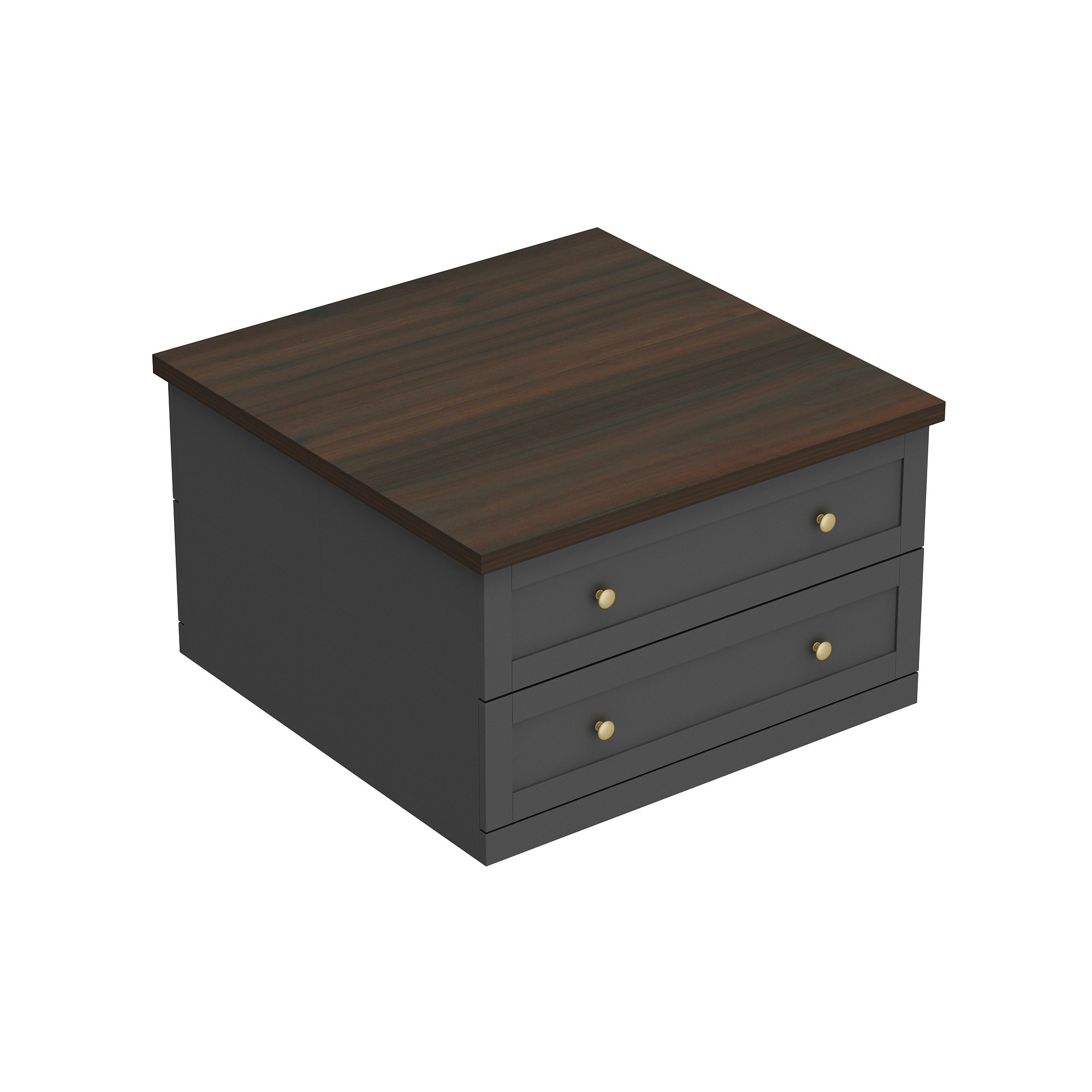 Ophelia & Co. 31.5'' Square Coffee Table With 2- Drawer And Slidable ...