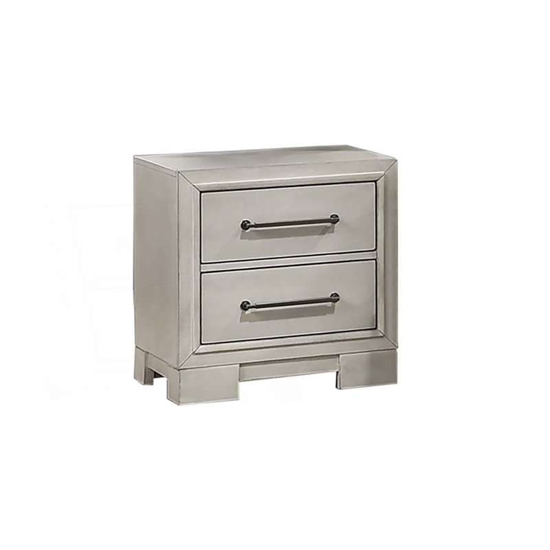 Table de chevet 1pc avec pieds carrés