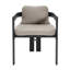 Chaise de patio d'extérieur en aluminium Pula (excluant la table)