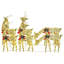Mesh Christmas Reindeers Lighted Display Set-1870032191