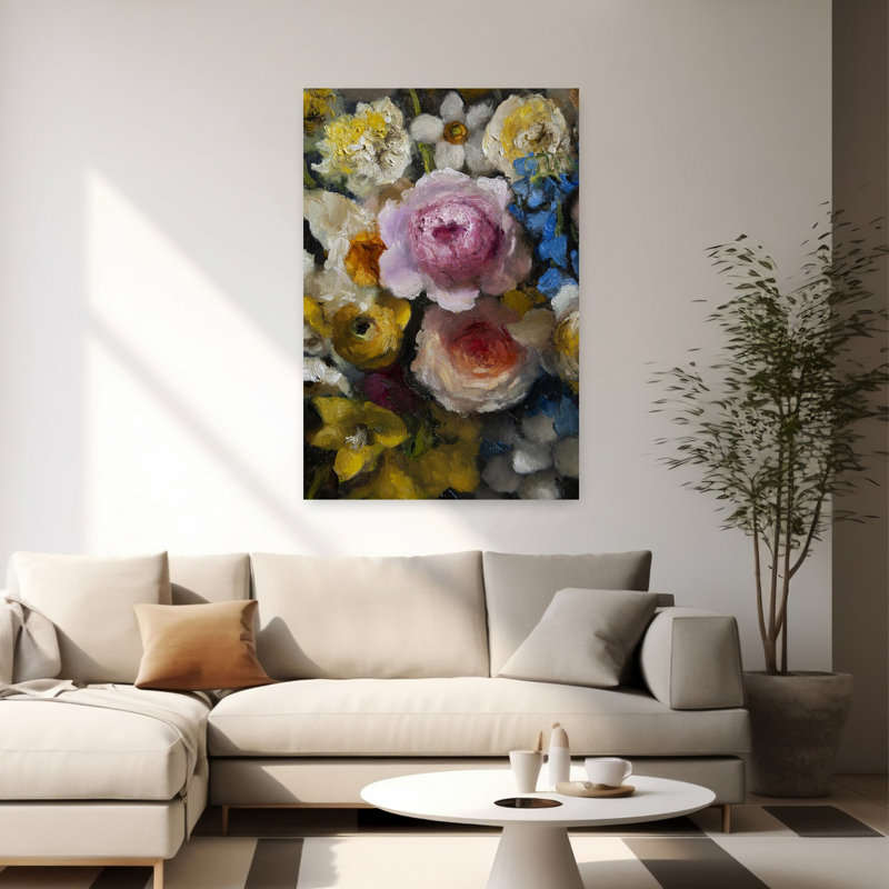 Art mural contemporain contemporain, H 60 po x l 40 po