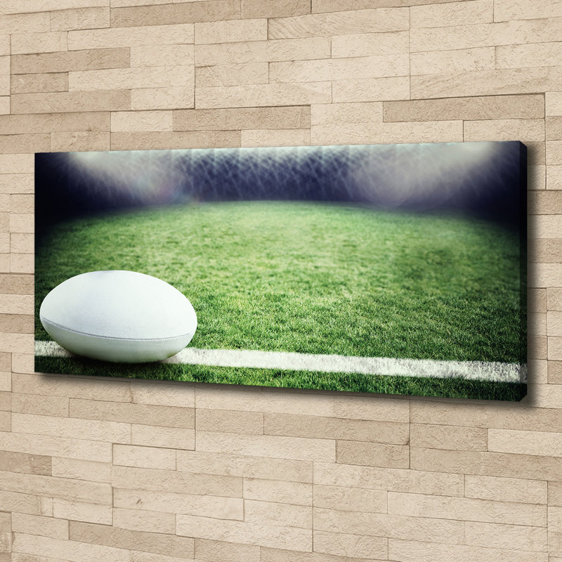 Rugby Ball - No Frame Print on Canvas