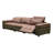 SienaLux 120" Top Grain Italian Leather Power Reclining Sofa. 3 Seater Italian Leather Power Reclining Sofa