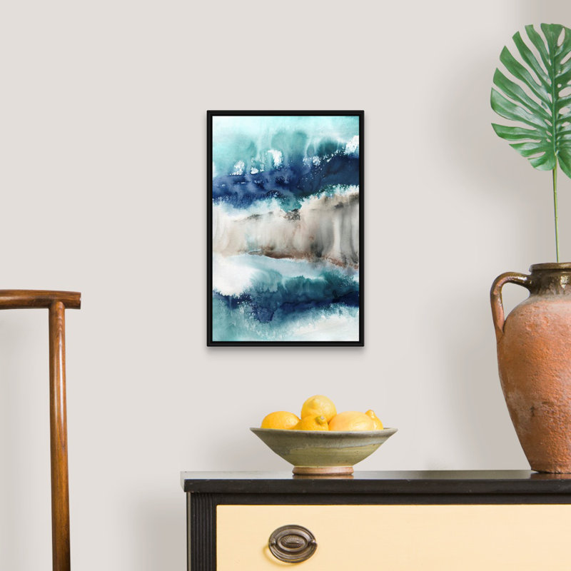Shifting Sands - Reproduction d'art sur toile, Cadre flottant noir, H 19,7 po x l 13,7 po x P 1,75 po