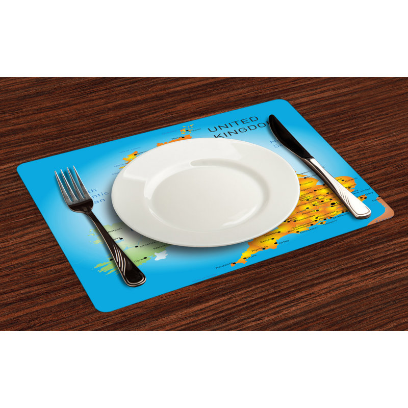 Polyester Cities & Maps Rectangle Placemat