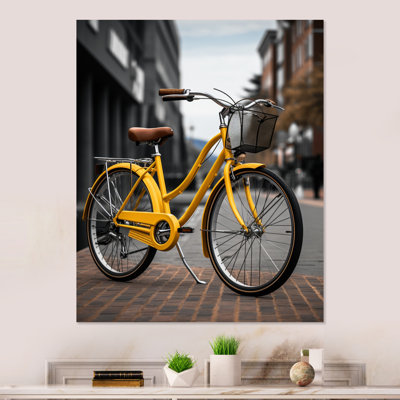 Vélo, cycle urbain III - art mural en métal vélo