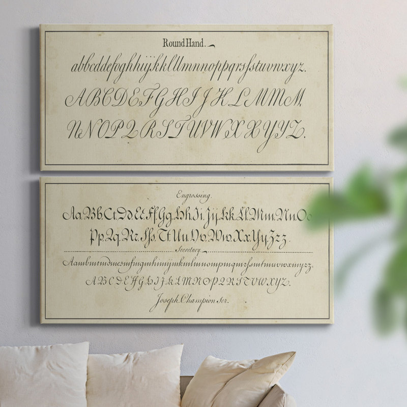 Manuscrit Sampleur IV - Toile tendue avec châssis de qualité supérieure - Prêt à être accroché, H 24 po x l 12 po x P 1 po