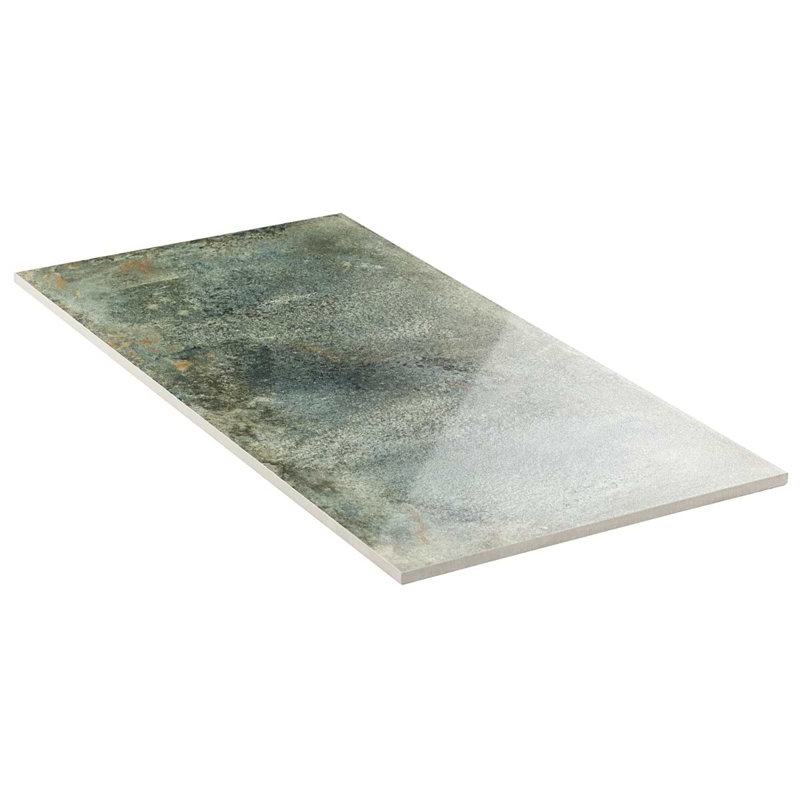 Angela Harris Flatiron 12X24 Semi-Polished Porcelain Tile, Aquamarine