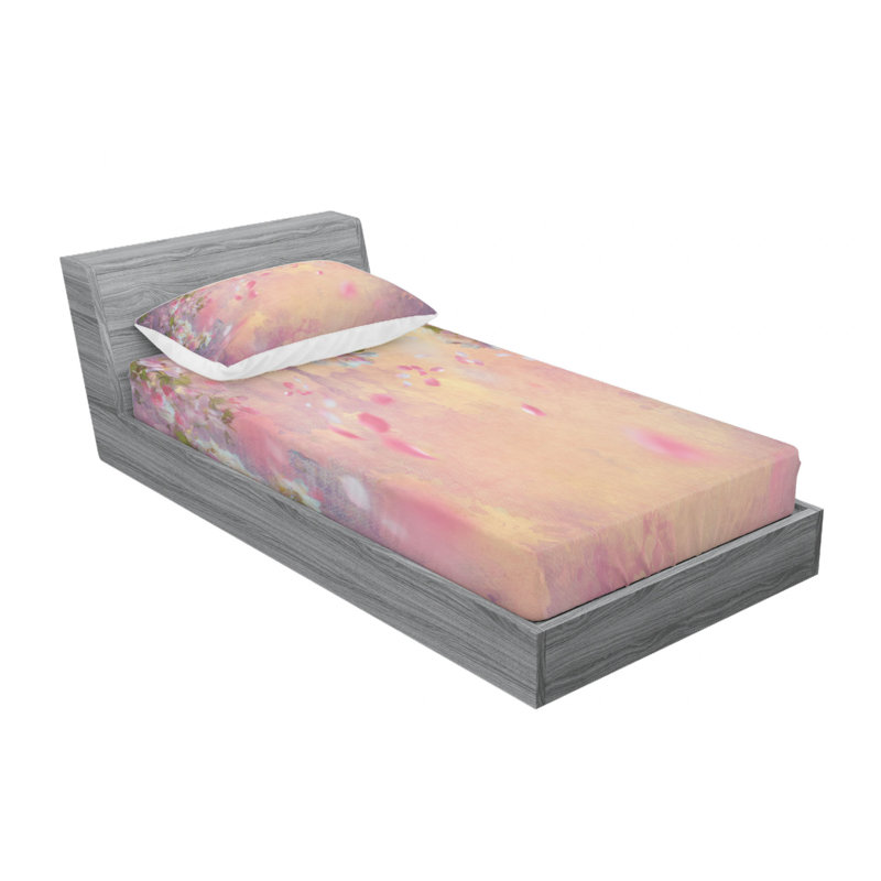 Microfiber Sheet Set, Twin Sheet Set with Fitted Sheet
