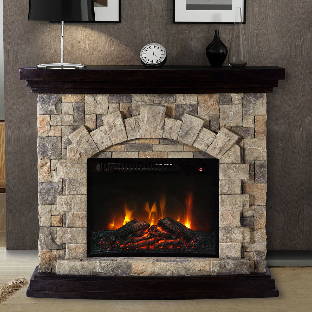 Millwood Pines Sabio 45'' W Electric Fireplace & Reviews | Wayfair