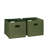 RiverRidge Kids 2pc Fabric Collapsible Storage Cube Organizers with Handles for Playroom Organization-1800092599