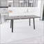 Table de salle à manger de cuisine moderne extensible 55,12 à 70,87 po