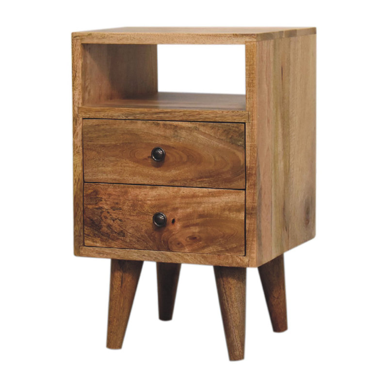 Wenner 30cm W Solid Wood Bedside Table