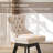 Swivel Counter Bar Stool Set with Wood Frame,Beige-1751842098