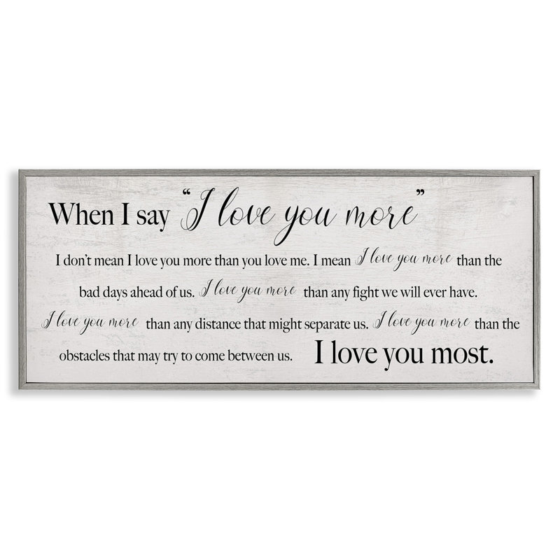 «Love You Most Sentiments», estampe numérique par Daphne Polselli, Estampe numérique Farmhouse, H 10 po x l 24 po