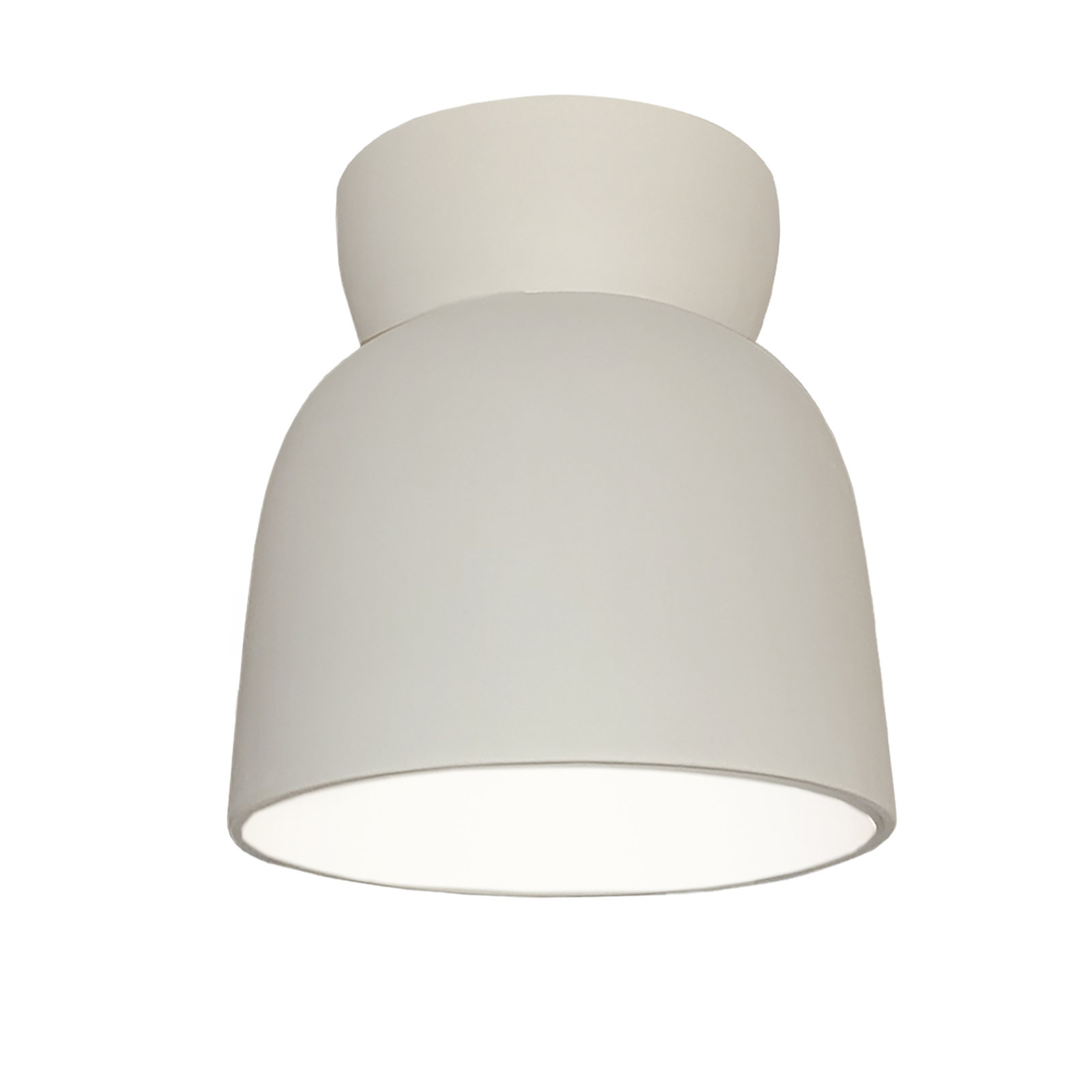 Logan 8" Single Light Flush Mount, Bisque, Incandescent (Not Included)