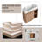 24" Floating Vanity with Geometric Ceramic Sink