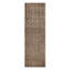 Vintage Distressed Runner Rug, Beige-Brown Allover Geometric Motif – Rug & Kilim