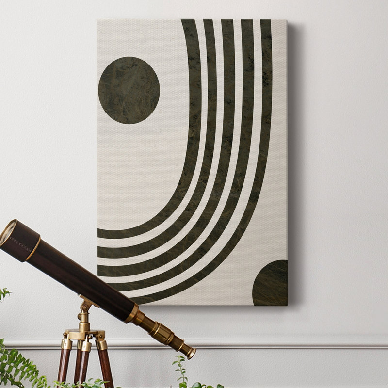 «Tubular Abstract I», toile tendue avec châssis de qualité supérieure - prête à être accrochée, H 48 po x l 32 po x P 1 po